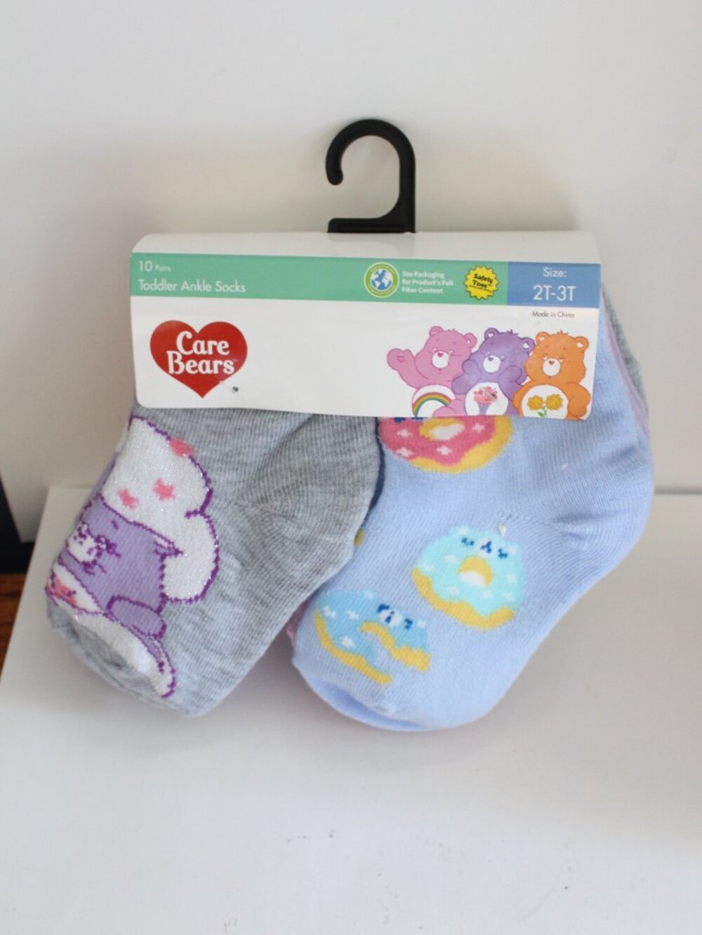 Care Bears Kids Ankle Socks Size 2T-3T 10 Pack